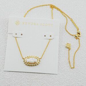 Kendra Scott Oval Shell Enamel Necklace